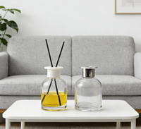 Vente chaude Luxe 180-220ml Bouteille d'aromathérapie en verre de style moderne Diffuseur de haute qualité et bouteille d'emballage