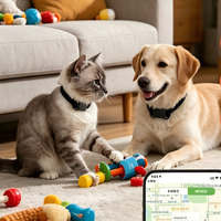 Collier de suivi GPS pour animaux de compagnie, suivi en temps réel, anti-perte, chats, chiens, compatible Bluetooth, matériau ABS, design simple, autonomie de la batterie d'un an