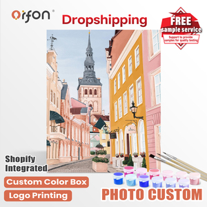 Kit de <span class=keywords><strong>peinture</strong></span> <span class=keywords><strong>par</strong></span> numéros Orfon Dropshipping Streetscape pour adultes - Ensemble de <span class=keywords><strong>peinture</strong></span> à l'huile <span class=keywords><strong>et</strong></span> acrylique DIY pour la décoration intérieure, vente en gros - Product Image 1