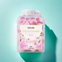 Bombes professionnelles de pédicure de logo privé de bombe de bain avec des bulles et un bon parfum fort