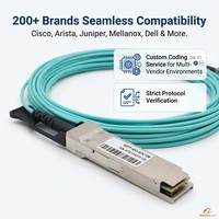Câble AOC QSFP+ 40G, câble optique actif 40 Gbps, 1 m, 3 m, 5 m, 10 m, QSFP+ vers QSFP+ pour l'interconnexion des commutateurs de centre de données