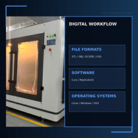 Imprimante 3D FDM industrielle automatique à grande plateforme, structure à rail linéaire, système de contrôle de mouvement de précision, nouveau USB, 1 an de garantie