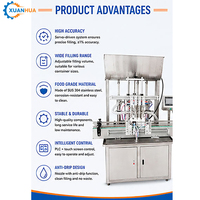 Machine de remplissage de pâte entièrement automatique XH-AG à 4 têtes haute précision pour poudre, gel, miel, crème, confiture, bouteilles en verre