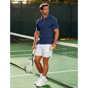 Camiseta Deportiva para Hombre al por Mayor, con Logotipo Personalizado en la Parte Delantera, Manga Corta, Secado Rápido, Pique, Spandex/Poliéster, Informal, para Golf - Product Image 4