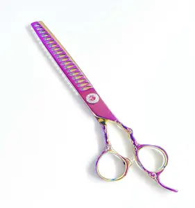 Rainbow Hair Scissors Saloon Hair Holding Scissor For Pubic Hair Cutting