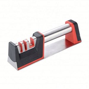 Pierre à aiguiser les couteaux en oxyde d'aluminium Superfit, la plus vendue en 2020, avec poignée ergonomique, 2 étapes, grain grossier 100-400, pour usage en cuisine - Product Image 1