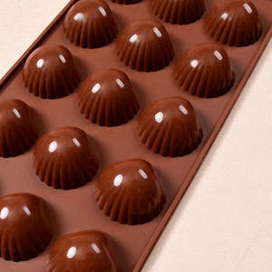 <span class=keywords><strong>Moule</strong></span> en <span class=keywords><strong>silicone</strong></span> à 15 cavités en forme de coquille pour <span class=keywords><strong>chocolat</strong></span>, qualité alimentaire, résistant aux hautes températures, pour pâtisserie DIY, gâteaux et fondants - Product Image 4