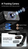 Stabilisateur de cardan 3 axes M03 pour smartphones, caméras portables, anti-vibration, suivi AI, contrôle gestuel, LED magnétique pour vlogging
