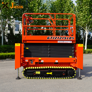 Miglior prezzo cingolato semovente a forbice tipo pista forbice ascensore elettrico Manlift a forbice piattaforma di lavoro aereo - Product Image 1