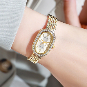 Nuevo reloj de cuarzo para mujer con diamantes en forma de huevo de paloma, moderno y elegante. - Product Image 3