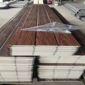 Tôles <span class=keywords><strong>de</strong></span> toiture sandwich en polyuréthane haute densité, panneaux <span class=keywords><strong>de</strong></span> toiture métalliques isolés écologiques, murs extérieurs ignifuges - Product Image 3