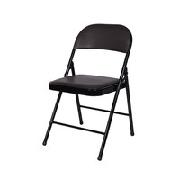 Chaises pliantes en cuir modernes et empilables à prix abordable pour mariages, événements, maison, bureau et salle à manger