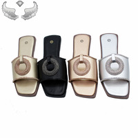 Sandales légères et respirantes pour femmes avec strass, idéales pour l'extérieur, et emballage personnalisé durable avec logo – Sandales légères et résistantes pour femmes