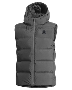 Gilet en duvet chauffant personnalisé pour hommes, motif d'hiver solide, respirant et coupe-vent, imperméable avec fermeture à glissière - Product Image 2