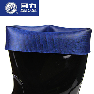 Botas de lluvia Warrior a media pantorrilla, negras, de PVC, antideslizantes y resistentes al desgaste, para la industria de la construcción. - Product Image 4