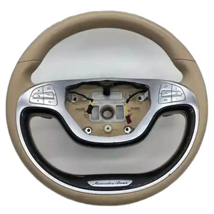 Volant de voiture personnalisé en bois de pêche <span class=keywords><strong>à</strong></span> <span class=keywords><strong>prix</strong></span> réduit nouvel état adapté pour 809 S Class W221 2008 2009 2010 2011 2012 2013 2014 - Product Image 1