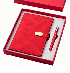 Coffret Cadeau Carnet d'Affaires Personnalisé A5 en Cuir PU – Agenda de Luxe Personnalisé avec Stylo et Reliure Cousue – Vente en Gros - Product Image 4