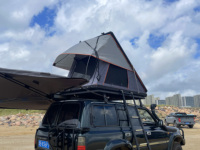 Tente de toit rigide pour SUV, camionnette, 4x4, véhicule tout-terrain, camping, imperméable, en aluminium avec échelle, pour voyages en plein air
