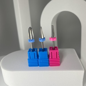Punta per unghie con testa di mais in lega di acciaio al tungsteno cinque in uno, dispositivo di rimozione dei denti dritto e lucidatrice per superficie, punta per smerigliatrice