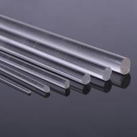 Cylindre clair Transparent Acrylique Bâton Circulaire Couleurs Solide Pin Lucite PMMA s Bar En Plastique Rond Coulé Acrylique Tige