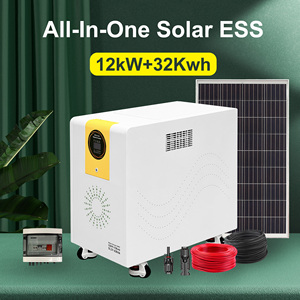 Système de Stockage d'Énergie Solaire Tout-en-un Empilable 30-40KW avec Batterie LiFePO4 32kWh, 10000+ Cycles Profonds, ESS Autonome 120V 240V Monophasé - Product Image 1