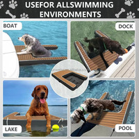 Rampe flottante pour chien en PVC écologique, ponton gonflable pour bateaux, plateforme flottante pour animaux de compagnie