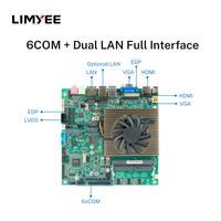 LIMYEE Neues Industrielles Embedded-Motherboard MAX 96GB Eingebauter Lüfter-Kühler 125H 155H Ultra 5/ Ultra 7 Dünnes Mini-ITX-Mainboard