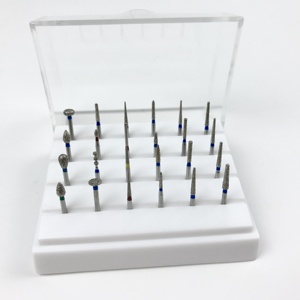 Full Medical <span class=keywords><strong>Diamond</strong></span> Bur Set 24 Cái/hộp Với Giá Đỡ Tự Động Màu Trắng <span class=keywords><strong>Diamond</strong></span> <span class=keywords><strong>Burs</strong></span> Nha Khoa - Product Image 4