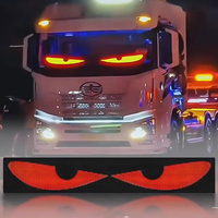 Letrero LED RGB para Automóvil, Panel de Matriz LED Animado, Panel LED Programable por Bluetooth, Pantalla Flexible con Control por Aplicación