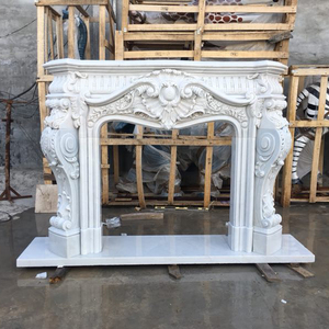 <span class=keywords><strong>De</strong></span> mármol blanco decoración <span class=keywords><strong>de</strong></span> chimenea moderna rodea - Product Image 2
