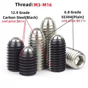 Ss304 không gỉ/12.9 Đen Hex ổ cắm Bóng đầu vít bu lông mùa xuân ép nạp pit tông M2.5 M3 M4 M5 M6 M8 M10 M12 - Product Image 2