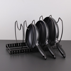 Cuisine <span class=keywords><strong>Casserole</strong></span> En Métal et Couvercle Organisateur <span class=keywords><strong>Support</strong></span> - Product Image 3