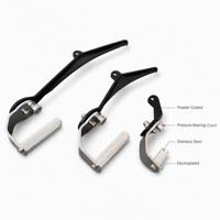 Barre de traction dorsale avec poignées rotatives réglables à 360 degrés, en acier inoxydable moleté, accessoire pour machine à câble, équipement de fitness pour salle de sport