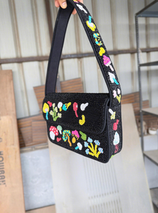 Sacs à main en perles faits à la main de style bohème pour femmes indiennes, sacs de soirée légers, sacs de shopping, sacs de fête - Product Image 5