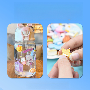 KI quyu 30 pezzi per scatola, nessun regalo duplicato: adesivi per tazze fai da te, accessori in resina nella serie colori adesivi, sacchetti fortuna. - Product Image 3
