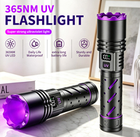 Lampe torche UV industrielle portable 20W à LED rechargeable USB-C au lithium 365nm, étanche IP66 en alliage d'aluminium pour le camping