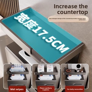 Wall-Mounted Punch-Free Toilet Paper <b>Box</b> <b>Roll</b> Paper Hanger Bathroom Towel Rack Household Sundries - Product Image 3