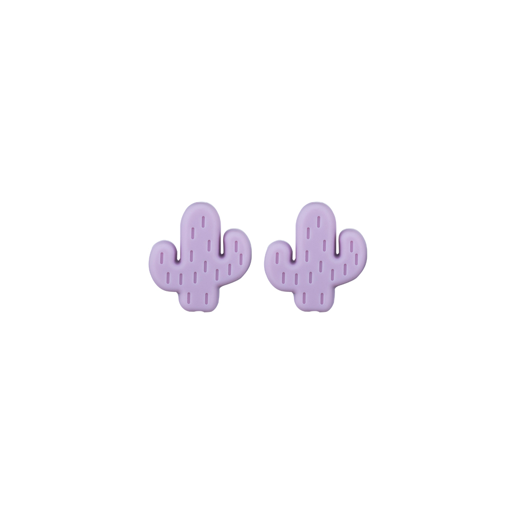 cactus Focal bead Lilac Purple SA79