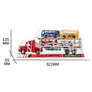 מוקדם חינוך חיכוך כוח מכוניות ומשאיות צעצוע שכבה כפולה קרוואן משאית צעצוע מכונית מובילי - Product Image 6
