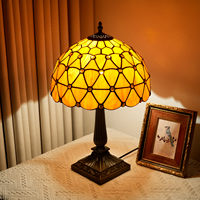 Lampe de table moderne en vitrail, lampe de chevet antique, lampe de lecture pour bureau, lampe de chevet pour salon, lampe de bureau pour la maison, 12 pouces