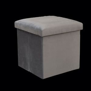 Modern Stool Living Room Furniture <b>Storage</b> Box Fabric Stainless Steel Bamboo Highest Quality Sample Available Stools Counter - Product Image 2