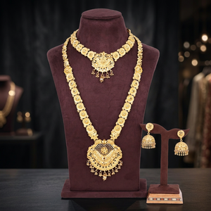 Wholesale Forming 14K 18K 24K Gold Filled Combo Necklaces Set, Fashion Jewelry Set, Traditional & Wedding Long Combo Jewelry Set - Product Image 3