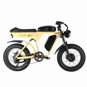 Moteur de moyeu arrière SMLRO U8 PLUS double moteur et double batterie (48V 21Ah & 19.2Ah) 2000W pour vélo 3000W Noir/Jaune - Product Image 6