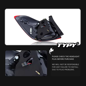 TYPY Car Tail <b>Lights</b> for Toyota Highlander 2009-2011 <b>LED</b> Car Tail Lamps Daytime Running <b>Lights</b> Dynamic Turn Signals - Product Image 4