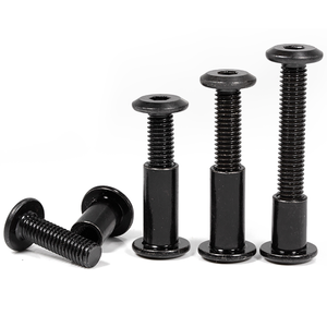 Fasteners Factory Wholesale Furniture Cross Hex Driver Socket Head Black Zinc Lock Barrel <strong>Nut</strong> - Product Image 4