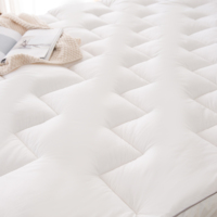 Tissu de coton respirant microfibre rembourré matelassé doux matelas surmatelas lit ajusté protège-matelas