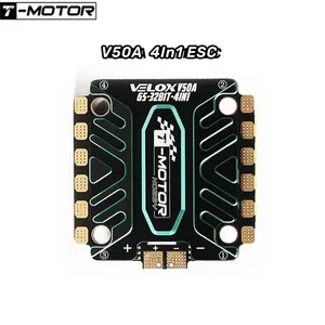 T-Motor VELOX <span class=keywords><strong>V50A</strong></span> 50A 32Bit BLHELI32 4-en-1 ESC Brushless 3-6S Lipo avec Firmware ESC TMOTOR T4 02 30.5x30.5mm pour Drone de Course FPV - Product Image 1
