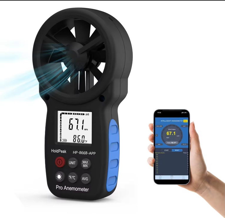 Hold Peak 866B APP Digital Anemometer