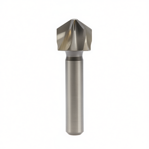 Foret à fraiser HSS-Co 90 degrés, 3 cannelures, queue cylindrique DIN 335 C pour perçage de métaux - Product Image 2