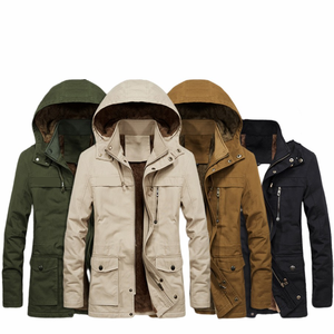 Giacche da <span class=keywords><strong>Uomo</strong></span>, Nuova Giacca Invernale da <span class=keywords><strong>Uomo</strong></span>, Parka con Cappuccio in <span class=keywords><strong>Pelliccia</strong></span>, Cappotto Imbottito in Pile, Taglie M~5XL, Giacca Spessa e Calda - Product Image 1